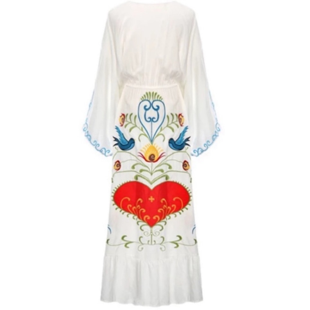 Embroidered Maternity Gown - Picture 8 of 16